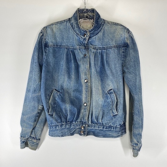 Vintage Daniel Pearl Snap Denim Jacket Size Large 1980's - Picture 1 of 4